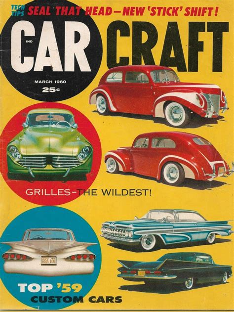 Car Craft 1960 Mar Wild Grilles Top 59 Custom Cars 58 Thunderbird