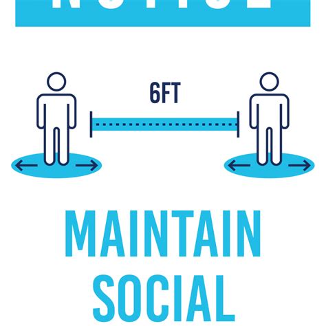 Maintain Social Distancing Graphic | National Direct