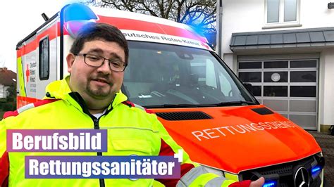 Wie Wird Man RettungssanitÄter Arbeiten Im Rettungsdienst Youtube