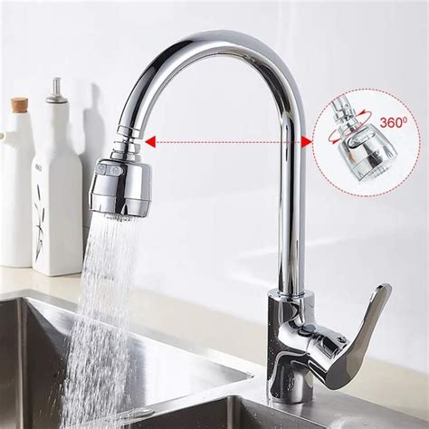Drinking water kitchen faucets (83). 360-Degree Flexible Faucet Sprayer Attachment - inhomepi ...
