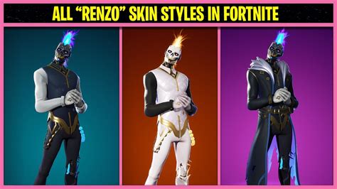 All Renzo The Destroyer Skin Styles In Fortnite Youtube
