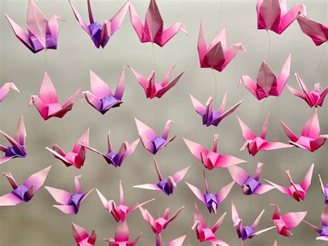 Origami Cranes Wall Hanging Etsy