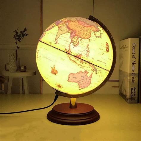 Globes For Children Illuminated World Globe Lamp 10 Geographic