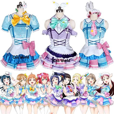 Love Live Sunshine Aqours Op1 9 Characters Takami Chika Kurosawa Dia Ruby Riko Watanabe You