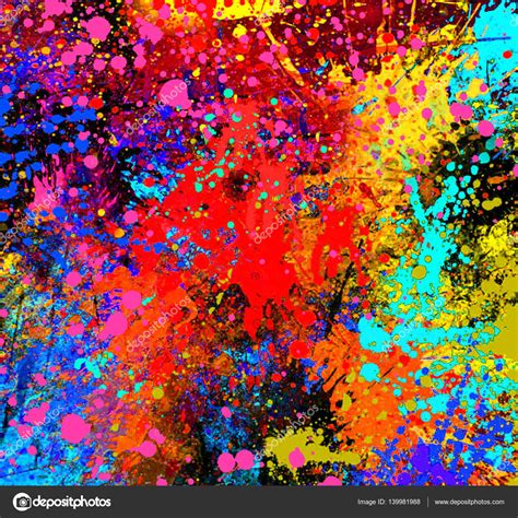 Abstract Splash Painting ⬇ Stock Photo Image By © Samillustration