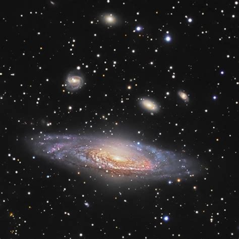 Ngc 7331 And Beyond 030114 Big Beautiful Spiral Galaxy Ngc 7331 Is