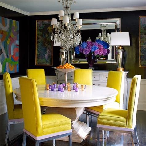 Yellow Dining Chairs Dining Room Colors Dining Room Design Dining