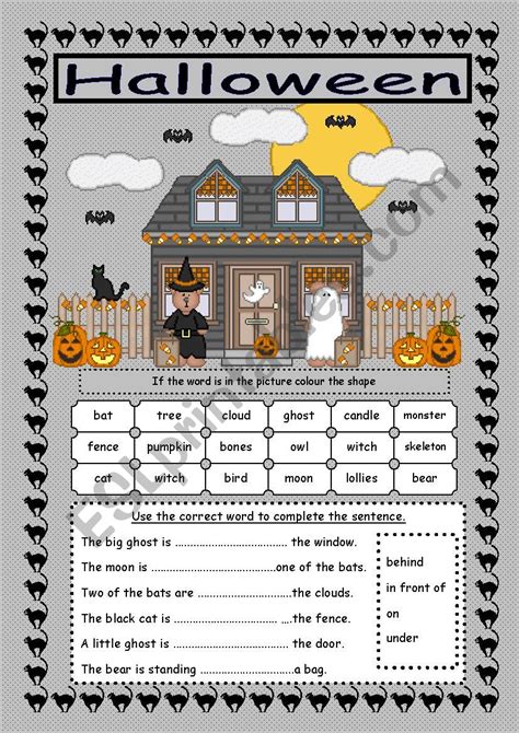 Halloween Esl Worksheet By Ritawi