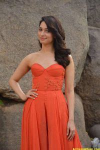 Tamanna Latest Hot Pics In Orange Skirt Actress Album