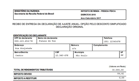 Recibo De Declaração De Imposto De Renda Saiba Como Fazer A Vrogue