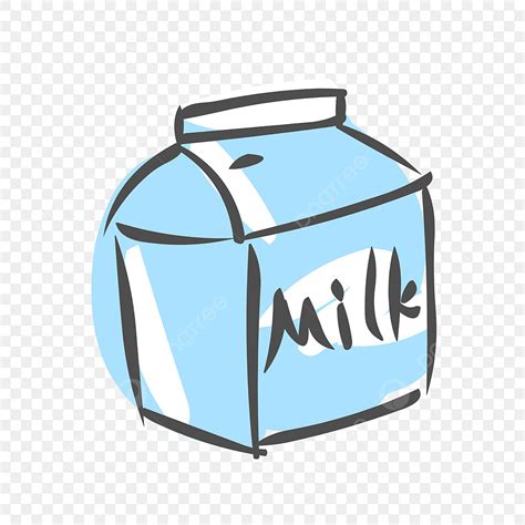 Food Milk Clipart Transparent PNG Hd Food Elements Hand Drawn Cute