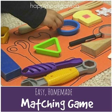 Diy Fácil Matching Game Gamberros Felices Cognitive Activities