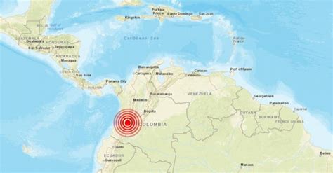 Temblor En Colombia De Magnitud 5 4 Grados Hoy Sábado 26 Enero 2019 Sismo Terremoto Epicentro