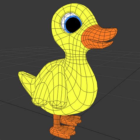 Cartoon Duck 3d Model 1 3ds Dwg Max Free3d
