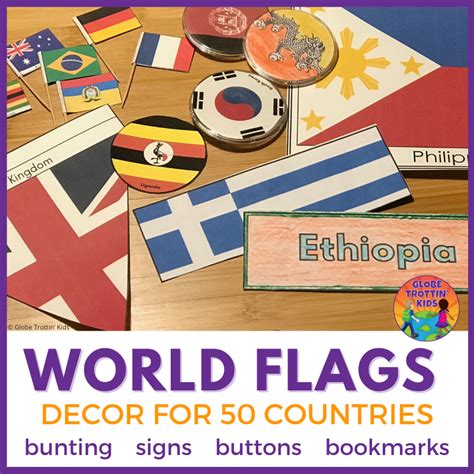 World Flags Printables Globe Trottin Kids