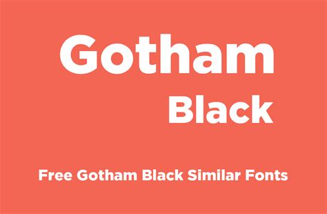 Gotham Black Font Free Dafont Free