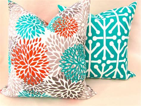 Afeho throw pillow cover set of 4 graffiti teal turquoise yellow orange grey pillow cases decorative cushion cover abstract art painting pillowcase for sofa bedroom living room décor (multicolor) $14.99. THROW PILLOWS Set of 2 - 20x20 TEAL Orange Throw Pillow Covers 20 x 20 Teal Turquoise Gray ...