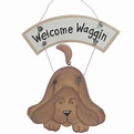 "Welcome Waggin" Dog Ornament Sign - Christmas Ornaments - Christmas ...