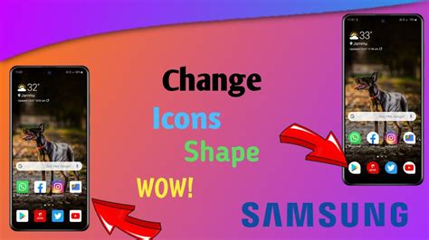 How To Change And Customise Icons Shape In Any Samsung Devices One Ui