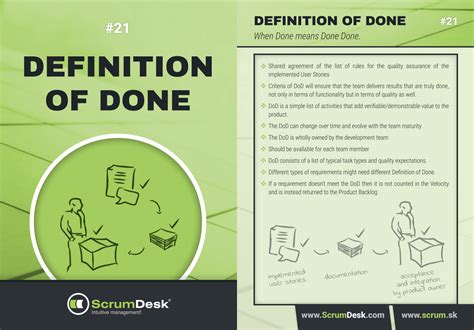 What Is Definition Of Done Dod Scrumdesk Meaningful Agile