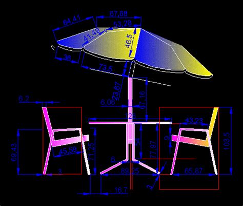 Umbrella Table In Autocad Download Cad Free 8281 Kb Bibliocad