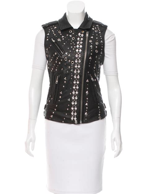 Iro Studded Leather Vest Clothing WIR30361 The RealReal