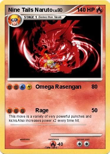 Pokémon Nine Tails Naruto 6 6 Omega Rasengan My