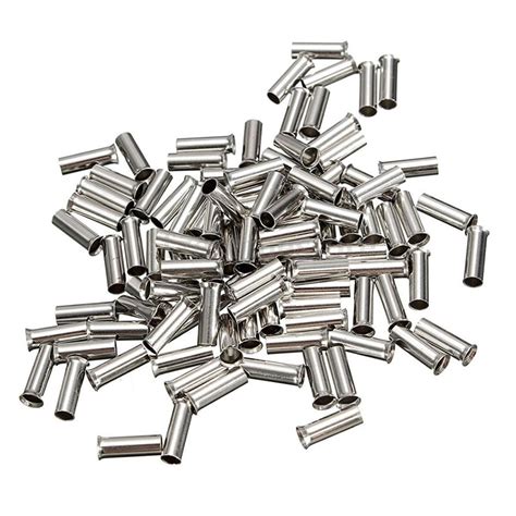 100pcs Non Insulated Wire Connector Ferrules Electrical Cable Terminal