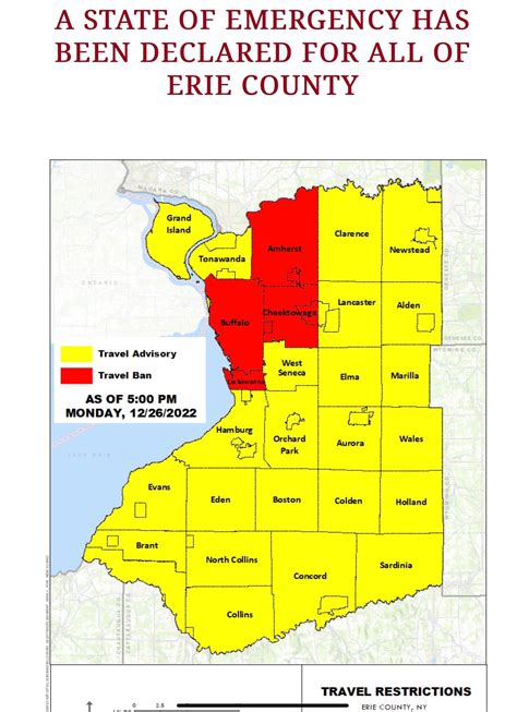 Travel Ban as of 5PM : r/Buffalo