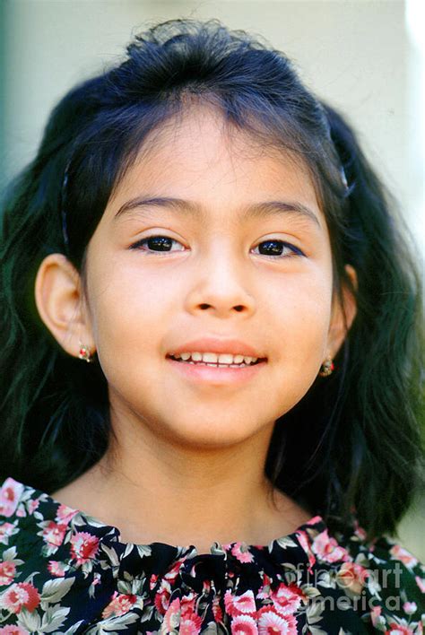 Smiling Hispanic Girl Face Photograph By Wernher Krutein