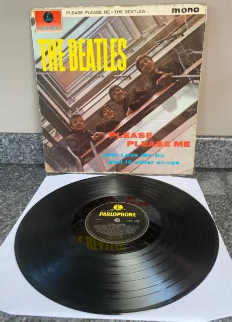 Vinyl Lp The Beatles Please Please Me Record Uk Mono Early Press Pmc