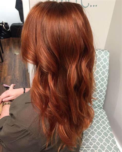 Metallic Copper Red Beach Waves For Days In Hair Color Hair