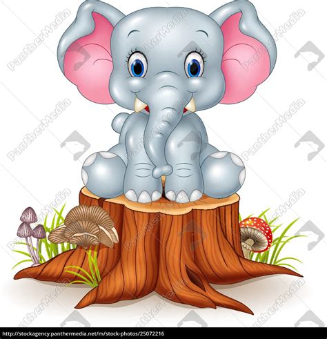 Download this premium vector about cute baby elephant with moon and little star cartoon illustration and seamless pattern set, and discover more than 16 million professional graphic resources on freepik Cartoon cute baby elephant on tree stump - Royalty free ...