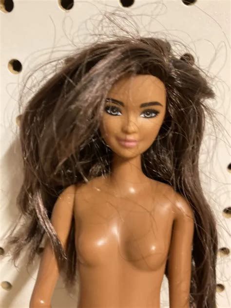 Mattel Barbie Doll Asian Brown Hair Hazel Brown Eyes Nude