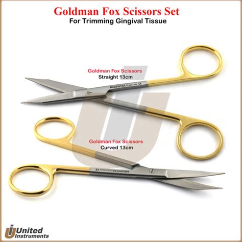 Medical Tc Goldman Fox Scissors Trimming Tissue Dental Surgical