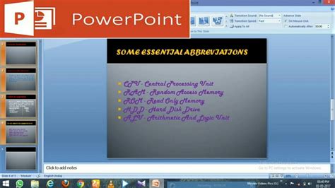 How To Create A Slideshow In Powerpoint Ppt On Laptop