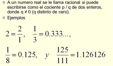 Ejemplo De Un Numero Racional Que No Sea Entero Brainlylat