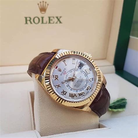 Rolex Replica Leather Strap Watch Mens Myghmarket