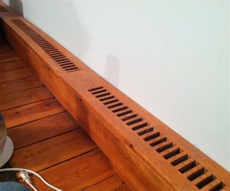 The baseboard air deflector is used with central forced air heating and cooling systems. How to Make Wooden Baseboard Heater Covers. | Baseboard ...
