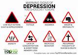 Images of Depression Warning Signs
