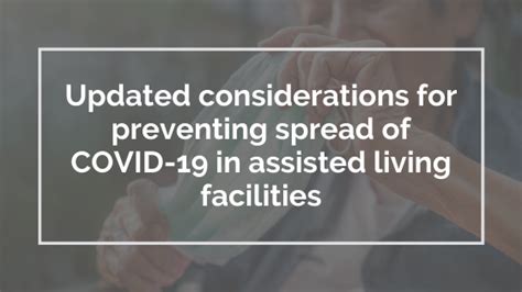 Updated Considerations For Preventing Spread Of Covid In Assisted Living Facilities Simple