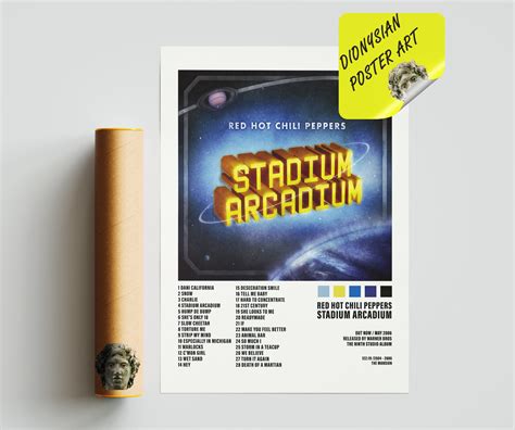 Red Hot Chili Peppers Stadium Arcadium Poster Album Cover Etsy Australia