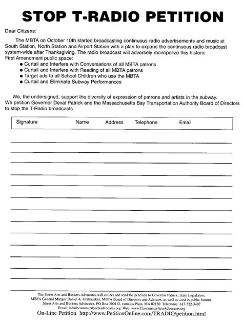 15+ free petition template and samples. Where can I find sample letters for complaints and ...