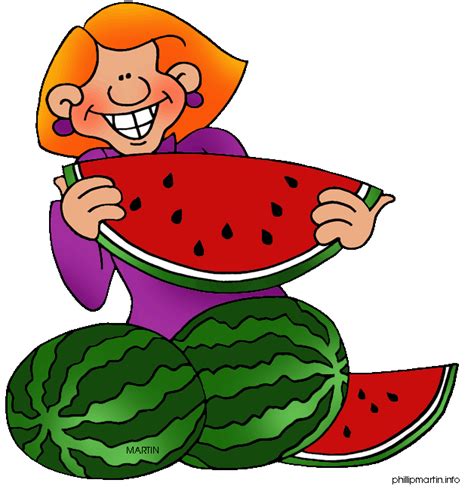 Image cartoon watermelon clip art clipartcow 2 - Clipartix
