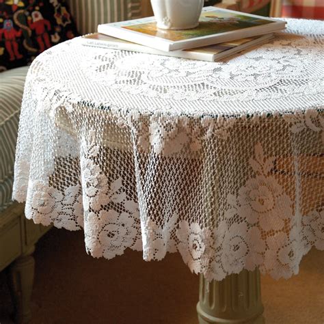 Heritage Lace Victorian Rose Round Table Topper And Reviews Wayfair