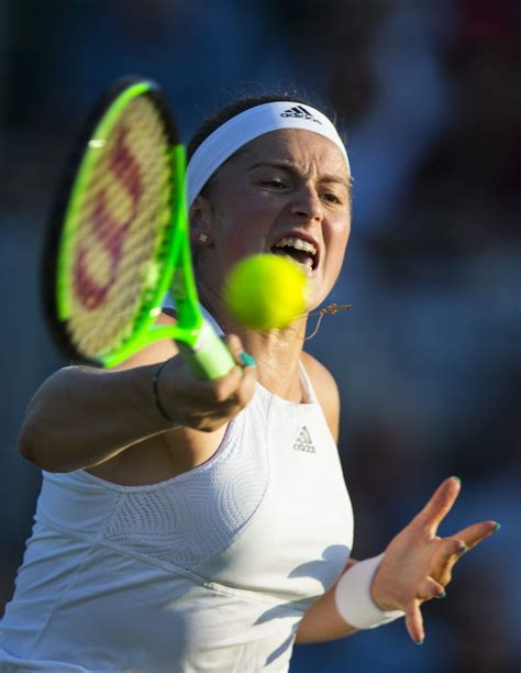 Ostapenko šī bija ceturtā spēle četrās dienās. JELENA OSTAPENKO at Wimbledon Championships 07/04/2017 - HawtCelebs