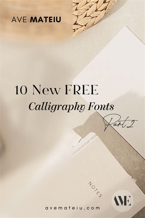 10 New Free Beautiful Calligraphy Fonts Part 2 Ave Mateiu Free