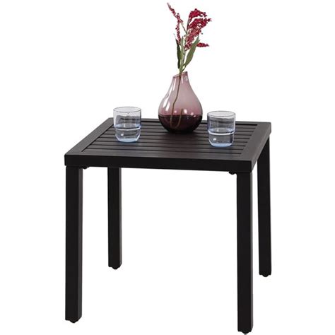 Great savings & free delivery / collection on many items. MF Studio Indoor Outdoor Small Metal Square Side/End Table ...