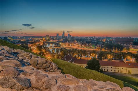 Aerial View Of Vilnius Lithuania Stock Image Image Of Heritage