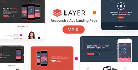 Layer Responsive App Landing Page By Zozothemes Themeforest